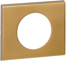 Рамка универсальная Legrand Celiane Corian 1-м. металл золото картинка